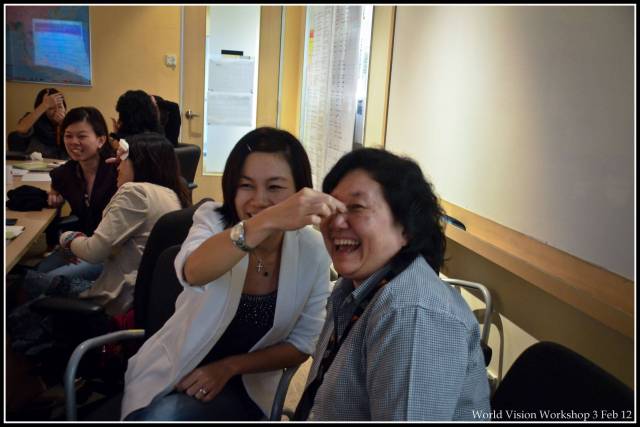 What's she doing to my nose?