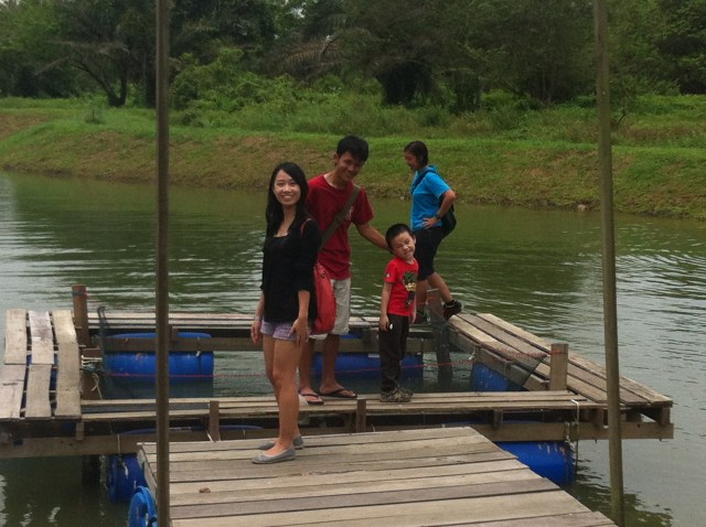 At the pond